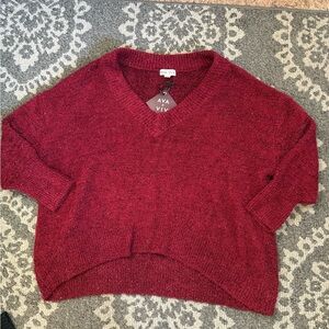 AVA & VIV Women's Red Sweater plus sz 4X
